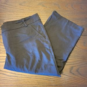 Wide leg Capri dress pants